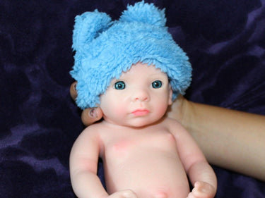 Preemie Silicone Dolls Realistic Real Lifelike Micro Mini Baby Doll Full Body Reborn 11" 1.7lbs Platinum Weighted Babies Ecoflex Bathtub Fun